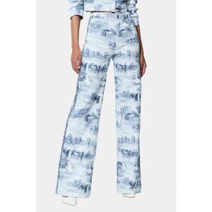 Alice + Olivia Weezy Toile De Jouy Jacquard Jeans